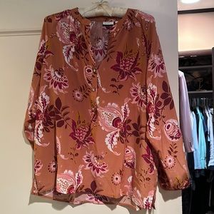 Spartina blouse floral